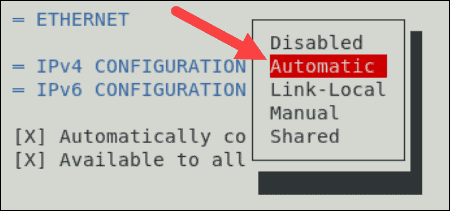 configure-network-for-using-dhcp configure-network-for-using-dhcp